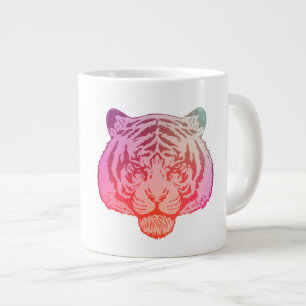 Taza De Café Gigante Tigre de neón