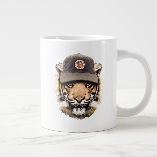 Taza De Café Gigante Tigre de surf (Derecha)