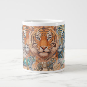 Taza De Café Gigante Tigre Majestuoso