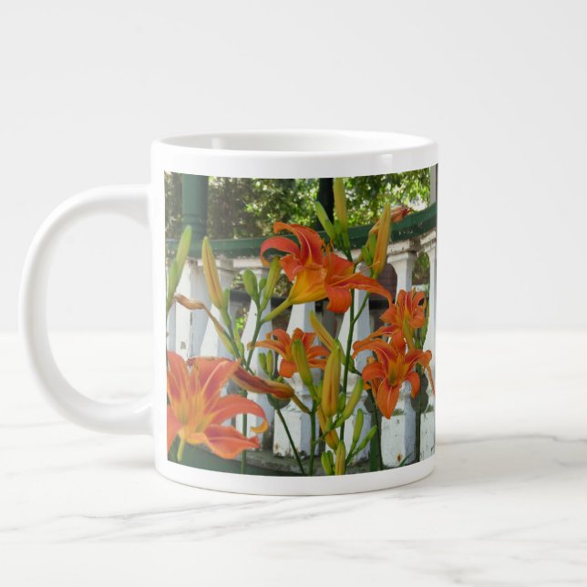 Taza De Café Gigante Tigre naranja Lilies - Viñedo de Martha (Izquierda)