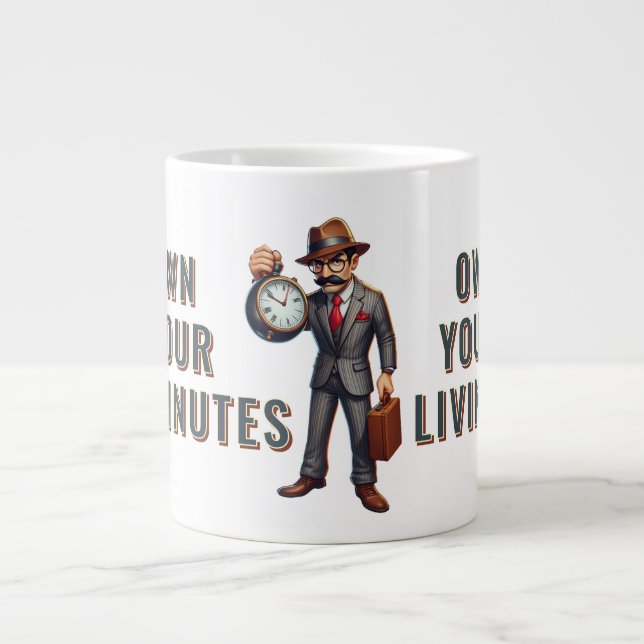 Taza De Café Gigante Time Boss (Frente)
