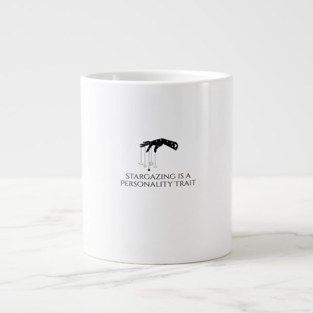 Taza De Café Gigante Tinta de Whimsigog - Bosques místicos, Luna Mágica (Frente)