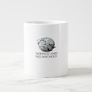 Taza De Café Gigante Tinta de Whimsigog - Bosques místicos, lunas y mag