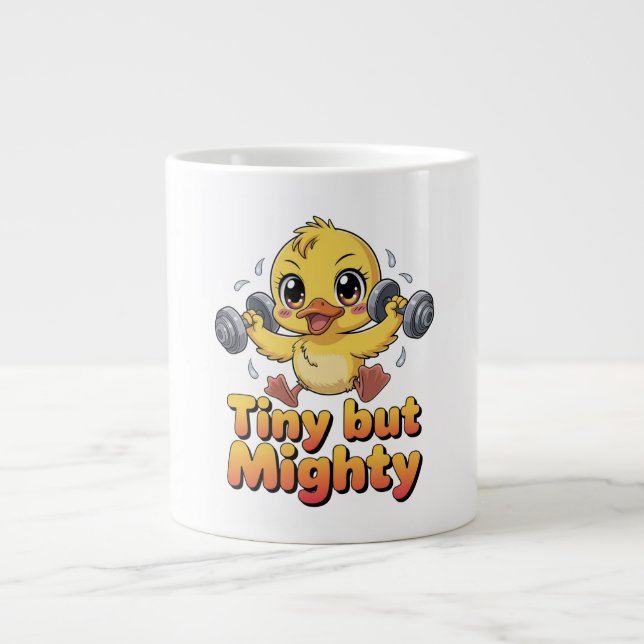 TAZA DE CAFÉ GIGANTE TINY BUT MIGHTY (Frente)