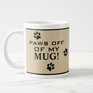 Taza De Café Gigante Tipografía de Bebida Caliente Personalizada con Hu
