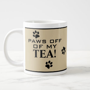 Taza De Café Gigante Tipografía de Pata de Perro Té Personalizado Espec