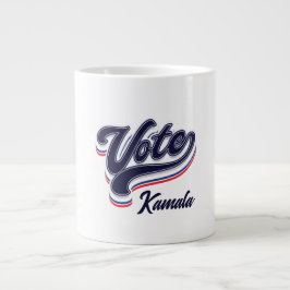 Taza De Café Gigante Tipografía del voto - Elección