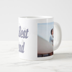 Taza De Café Gigante Tipografía gris foto de Girlfriend