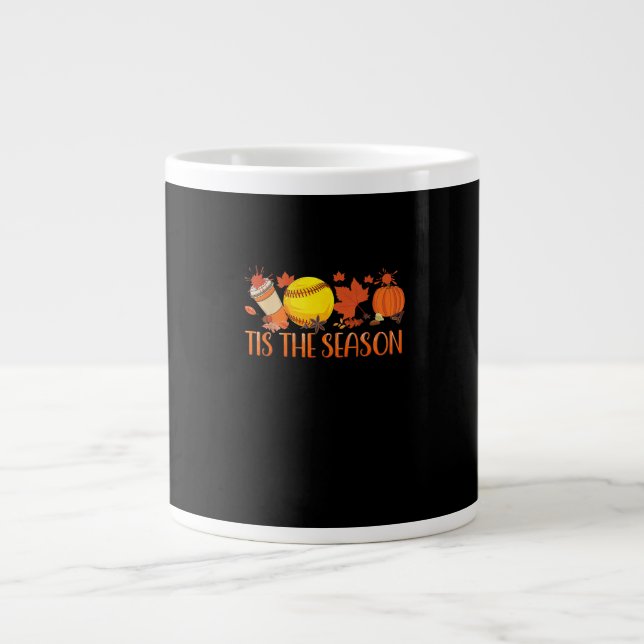 Taza De Café Gigante Tis Season Pumpkin Spice Latte Halloween Fall Coff (Frente)