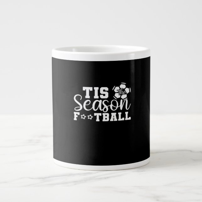 Taza De Café Gigante Tis The Season Football (Frente)