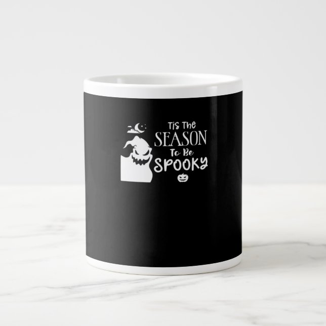 Taza De Café Gigante Tis The Season To Spooky Halloween Sarcastic Funny (Frente)