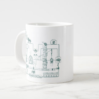 Taza De Café Gigante Títulos empotrados se fueron de la peluca