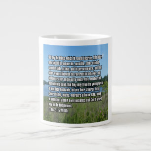 Taza De Café Gigante Titus 2:1-5 WEBU Mug