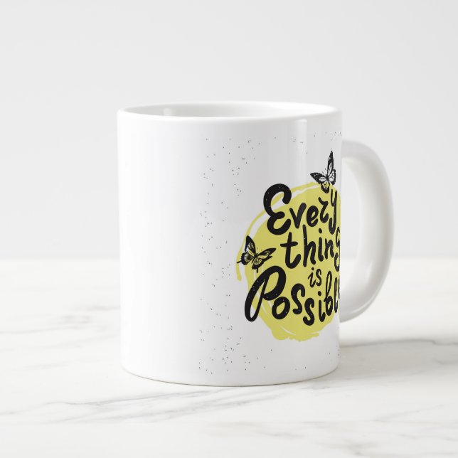 Taza De Café Gigante Todo es posible (Derecha)