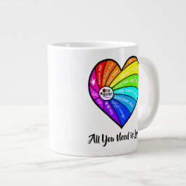 Taza De Café Gigante Todo lo que necesitas es amor