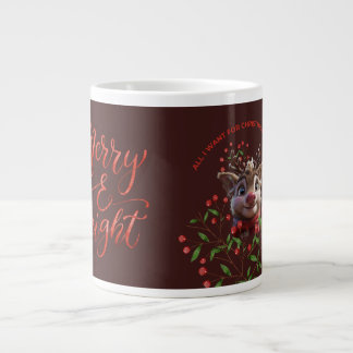 Taza De Café Gigante Todo lo que quiero para los Navidades es café