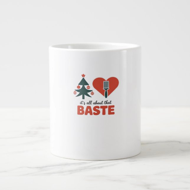 Taza De Café Gigante Todo Sobre Ese Clásico Navidad Baste (Frente)