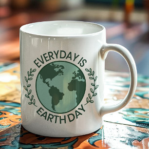 Taza De Café Gigante Todos los Días son el Día de la Tierra - Amante de