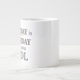 Taza De Café Gigante Todos los días son Satsurday - Bitcoin Jumbo Mug 2