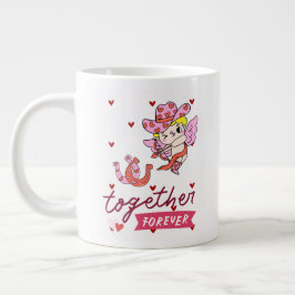 TAZA DE CAFÉ GIGANTE TOGETHER FOREVER COUNTRY STYLE 