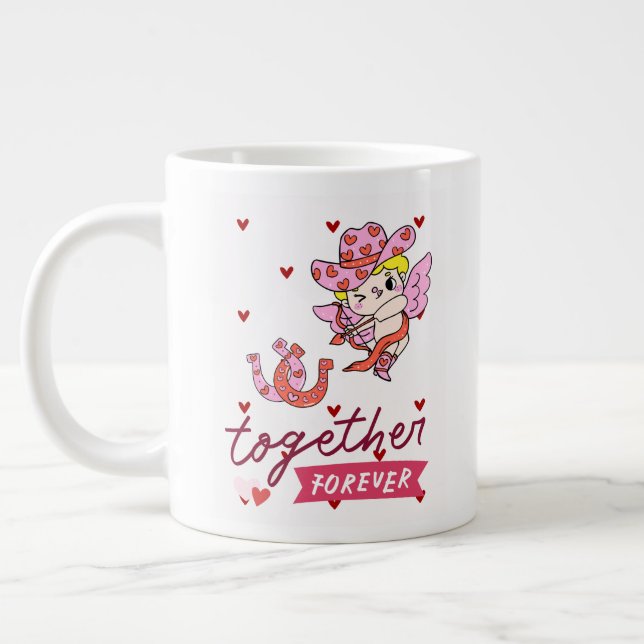 TAZA DE CAFÉ GIGANTE TOGETHER FOREVER COUNTRY STYLE  (Izquierda)