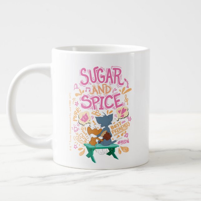 Taza De Café Gigante Tom Y Jerry - Azúcar Y Especias (Izquierda)