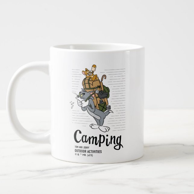 Taza De Café Gigante Tom y Jerry Camping (Izquierda)