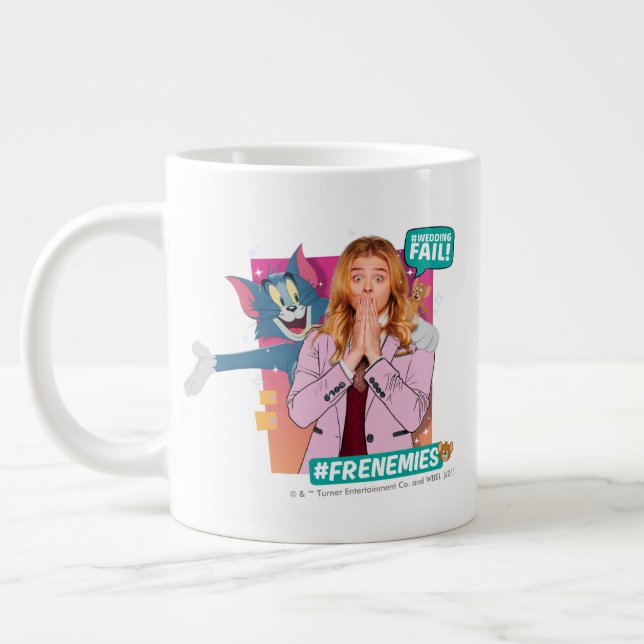 Taza De Café Gigante Tom y Jerry con Kayla (Izquierda)