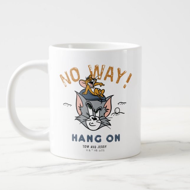 Taza De Café Gigante Tom y Jerry Golfing "De ninguna manera" (Izquierda)