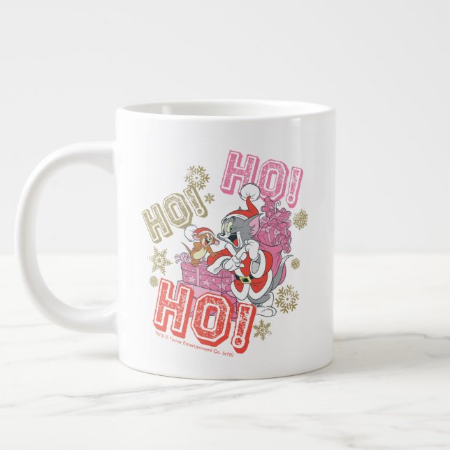Taza De Café Gigante Tom y Jerry "¡Ho! ¡Ho! ¡Ho!" Entrega de regalo de  (Izquierda)