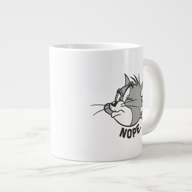 Taza De Café Gigante Tom Y Jerry | Tom Dice Que No (Derecha)