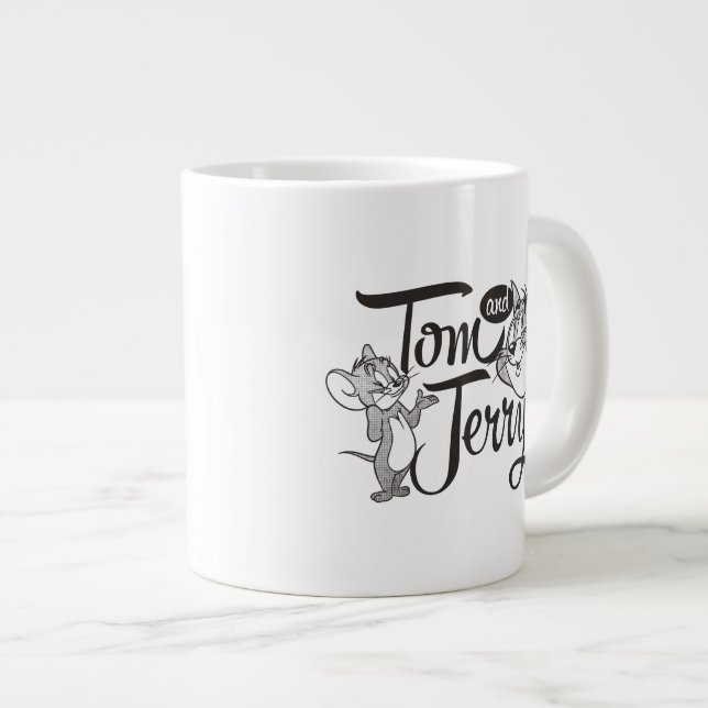 Taza De Café Gigante Tom Y Jerry | Tom Y Jerry Parece Dulce (Derecha)