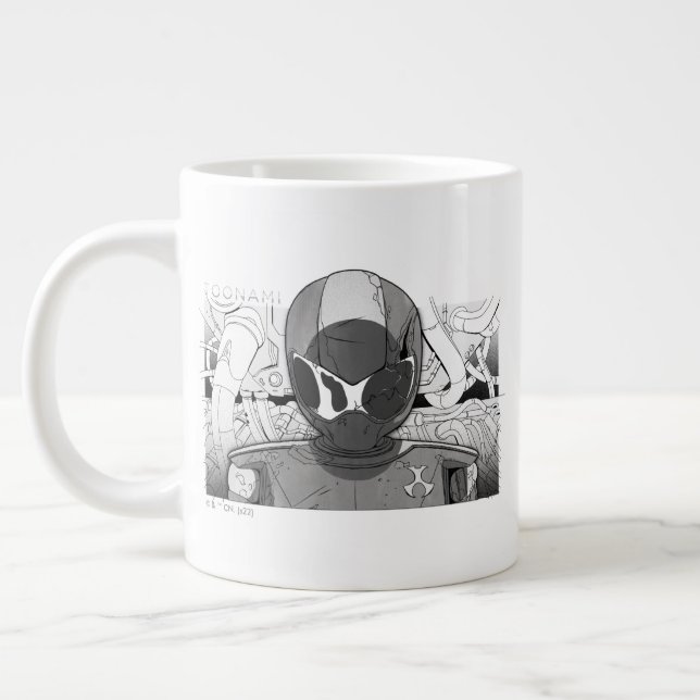 Taza De Café Gigante Toonami TOM 5 Coundown Comic Parachoque (Izquierda)