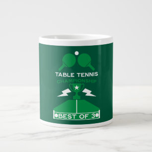 Taza De Café Gigante Torneo de tenis de mesa