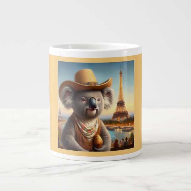 Taza De Café Gigante Torre Eiffel de Koala (Frente)