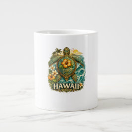 Taza De Café Gigante Tortuga de Hawái