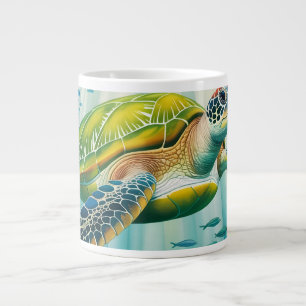 Taza De Café Gigante Tortuga Pintada
