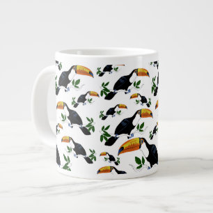 Taza De Café Gigante Toucanes tropicales - Jungla juguetona