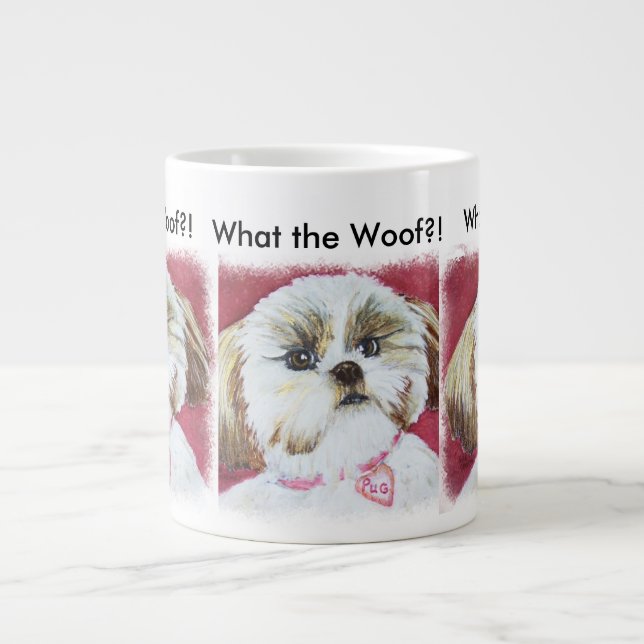 TAZA DE CAFÉ GIGANTE TOY SHIH TZU MIX (Frente)