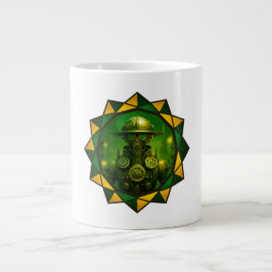 Taza De Café Gigante Trabajador de Construcción Steampunk