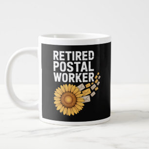 Taza De Café Gigante Trabajador Postal Jubilado