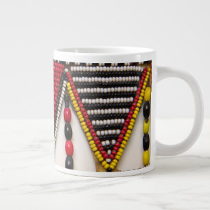Taza De Café Gigante Trabajo con cuentas tribales masái