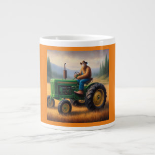 Taza De Café Gigante Tractor de pie grande
