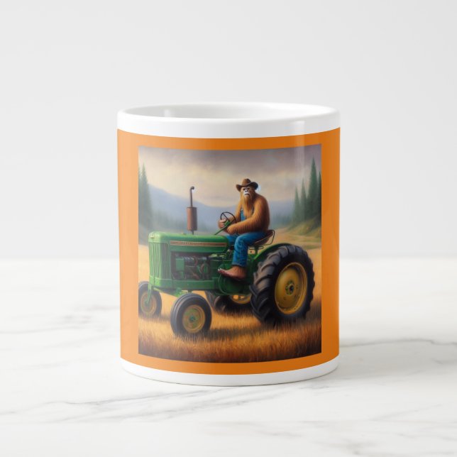 Taza De Café Gigante Tractor de pie grande (Frente)