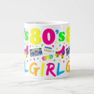 Taza De Café Gigante Traje de fiesta de cumpleaños de chica de los 80 G