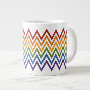 Taza De Café Gigante Tramas de personalizado del patrón de cheurón arco