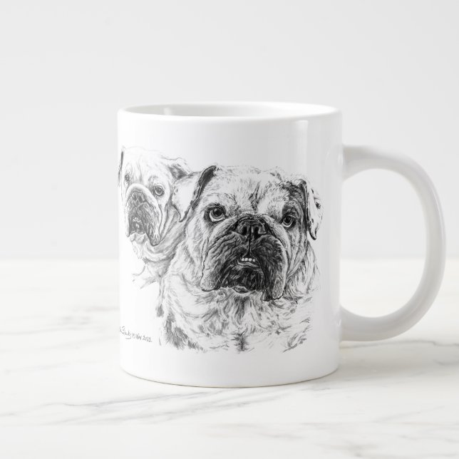 Taza De Café Gigante TRANQUILIDAD AMOR DIVAS Especialidad Mug (Derecha)
