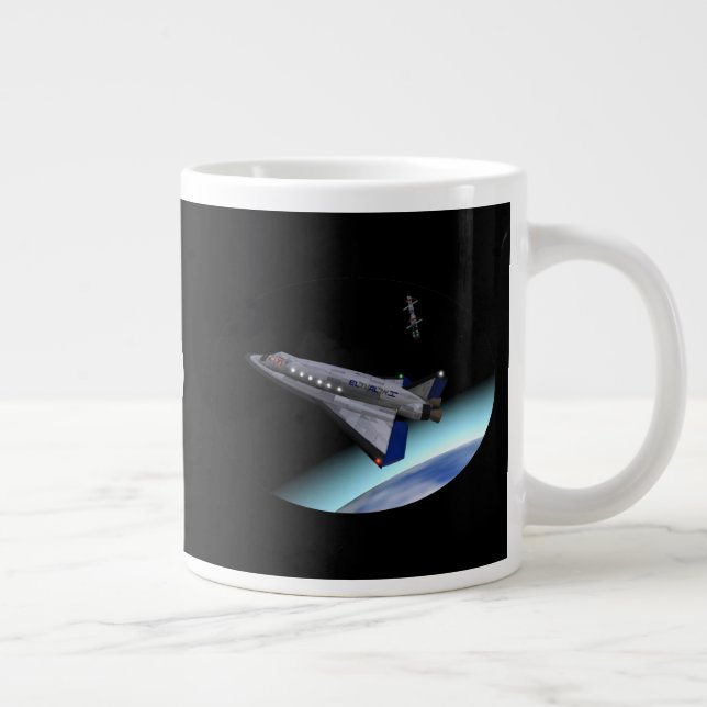 Taza De Café Gigante Transbordador espacial El Al Maslool (Derecha)