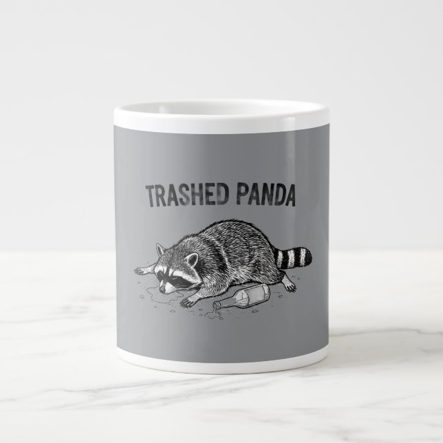 Taza De Café Gigante Trashed Panda Mug (Frente)