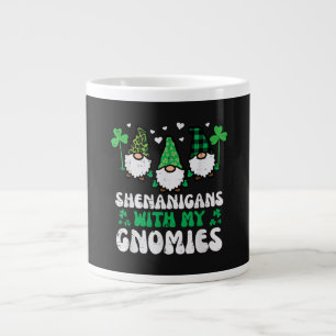 Taza De Café Gigante Travvesuras de San Patricio con Gnomies Gnomos